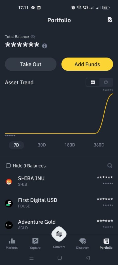 Binance Wallet Dashboard