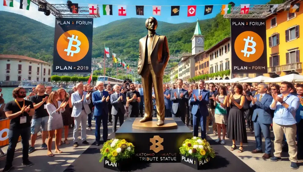 Plan ₿ Forum Unveils Nakamoto Tribute Statue in Lugano