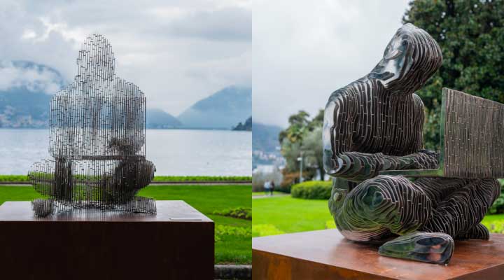 Satoshi Nakamoto tribute statue in Lugano