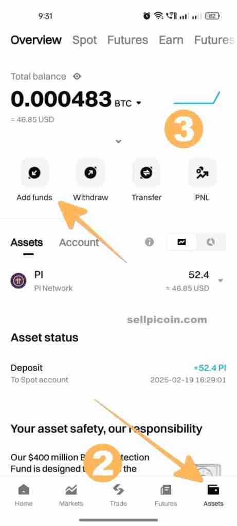 How to access your Pi on Bitget