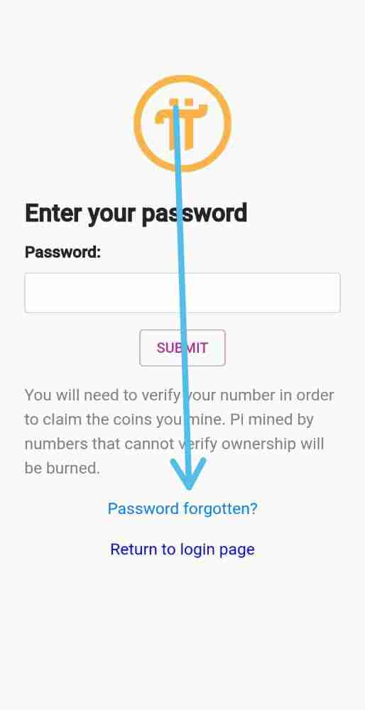 Forgotten password fix