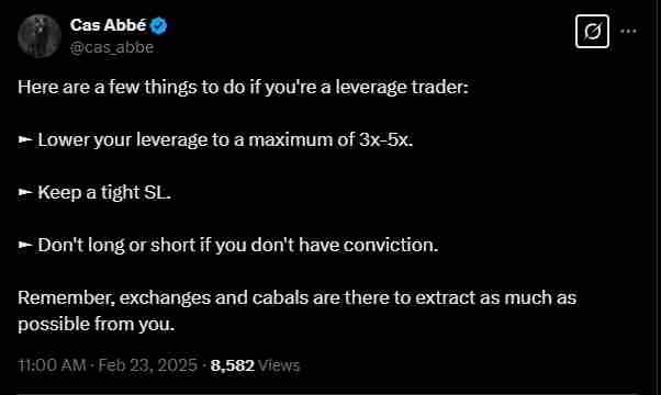 Leverage as a double-edged sword | Source: Twitter