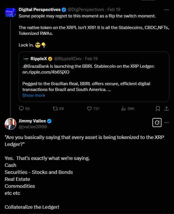 The XRPL supports more than just XRP | Source: Twitter